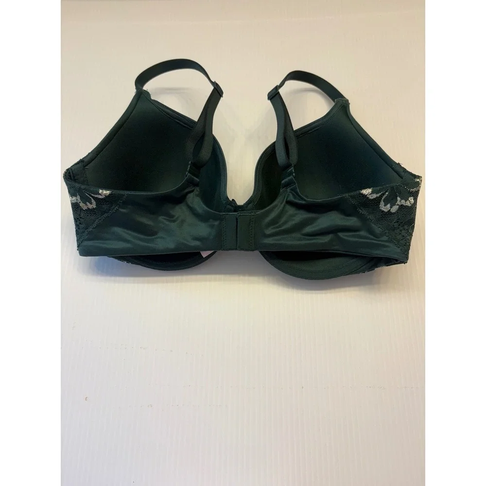 Victoria's Secret Bra 34D Green Body by Victoria Lined Perfect Coverage Lace